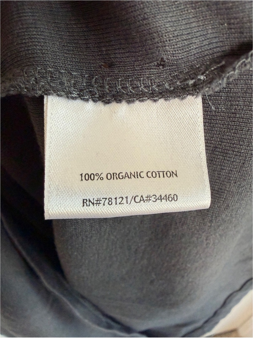 Eileen Fisher Womens Medium Black 100% Organic Cotton Scoop Neck Top - Picture 3 of 5
